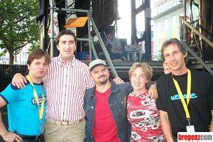 Bluatschink mit Veranstalter Walter Egle und der Gruppe Welcome