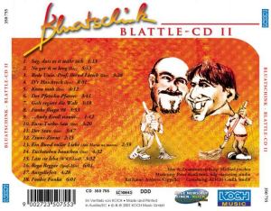 Blattle-CD II - Rückseite