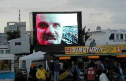 Toni auf der Gross-Leinwand