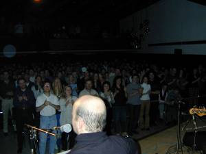 Blick &uuml;ber Toni ins Publikum