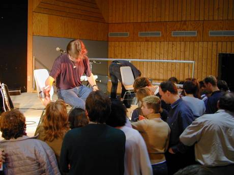 CD-Verkauf und Autogramme