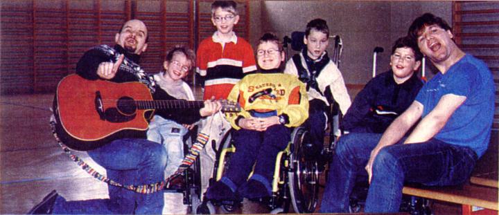 Max und seine Klassenkameraden mit Bluatschink