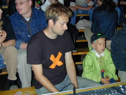 Paul am Ton-Mischpult