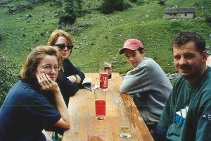 Jause auf der Rossgumpen-H&uuml;ttes