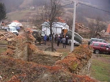 Landl bei der Verteilung