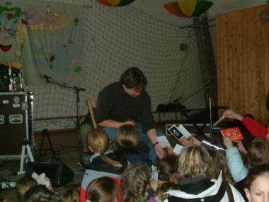 Peter bei der Autogrammstunde