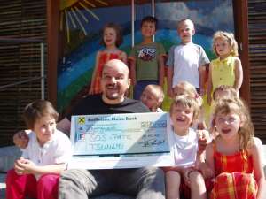 Scheck&uuml;bergabe 2005