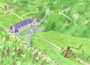 Die Gegner besitzen eine schreckliche Waffe - ein riesiges Katapult