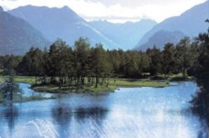 Diesen kleinen See findet man in der N&auml;he der H&auml;ngebr&uuml;cke bei Forchach