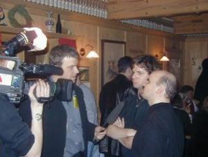 Peter und Toni beim Interview