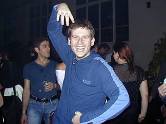 Harry bei der after Contest Party